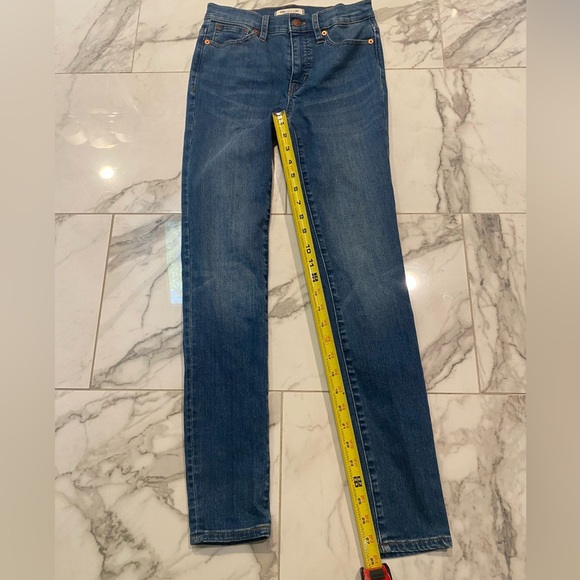 EUC Madewell 9” Midrise Skinny Jeans, medium blue wash, 24” waist, XS 👖 - Picture 11 of 11